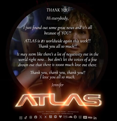 Jennifer Lopez's note